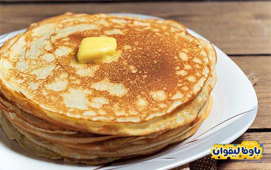 طرز تهیه پنکیک کره و عسل خانگی